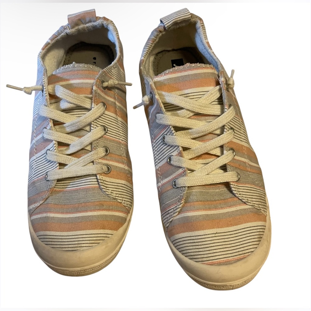 Aeropostale Women’s Striped Casual Slip On Sneakers Size US10